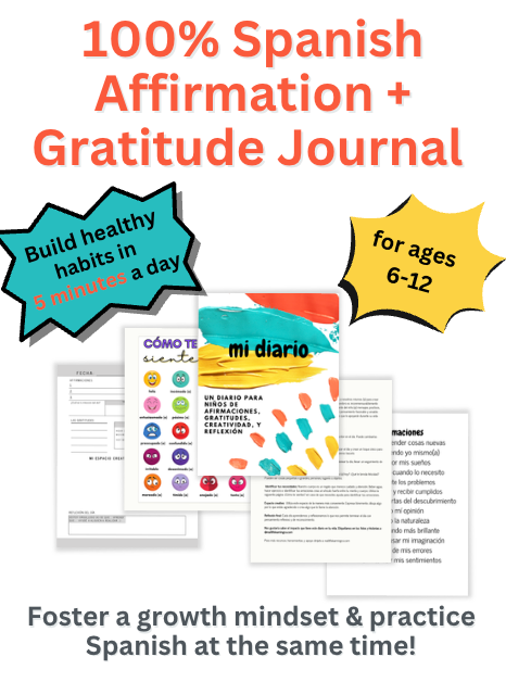 SPANISH My Daily Journal (Mi Diario): Gratitude, Affirmations, and Mindfulness for Kids