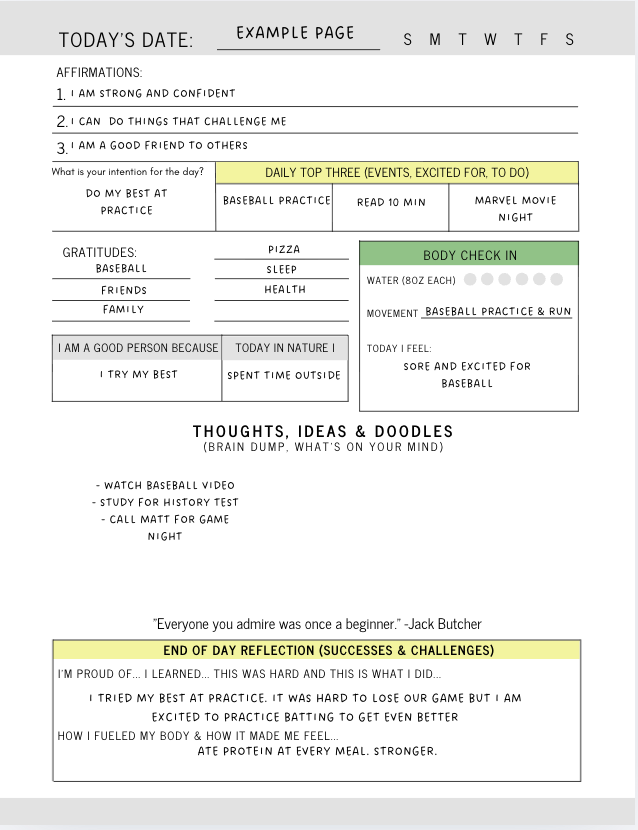 My Daily Journal for Teen Boys: Gratitude, Affirmations, and Mindfulness for Teens